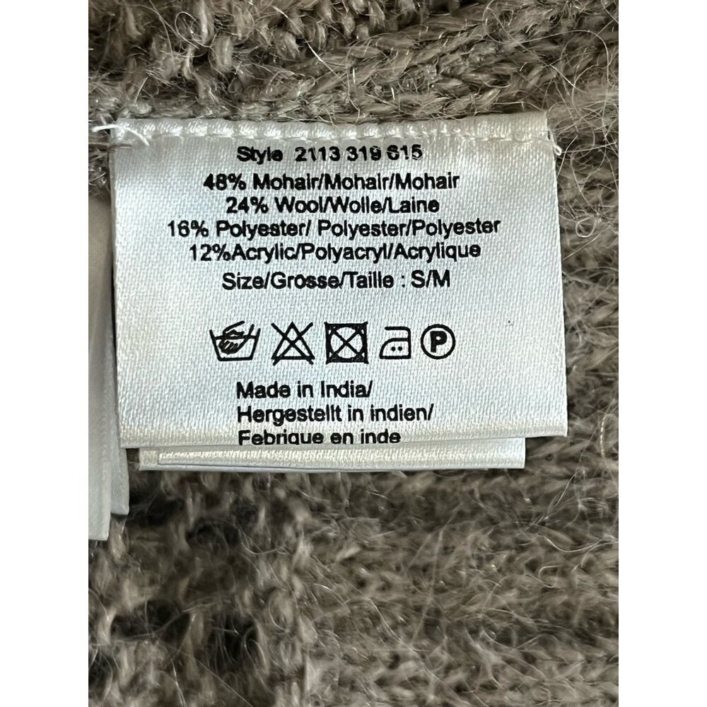 DAY Birger et Mikkelsen Taupe Wool Mohair Blend Long Sweater Cardigan - Picture 12 of 12